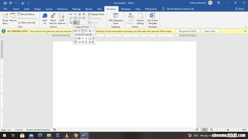 如何在Microsoft Word文档中插入框架