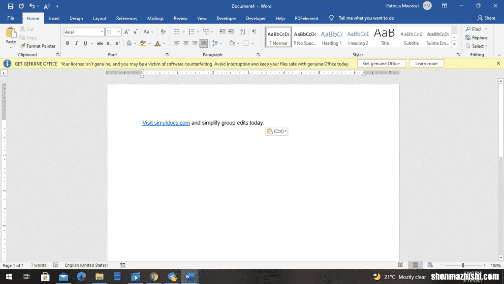 如何删除Microsoft Word文档中的所有超链接