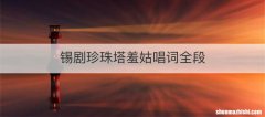 锡剧珍珠塔羞姑唱词全段