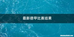 最新德甲比赛结果