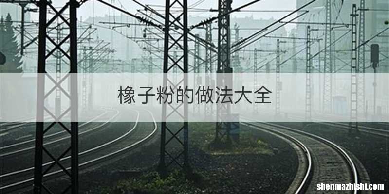 橡子粉的做法大全