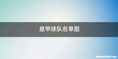 意甲球队名单图