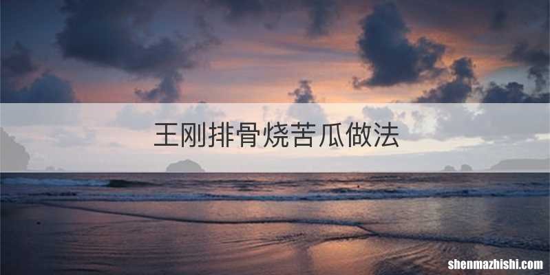 王刚排骨烧苦瓜做法