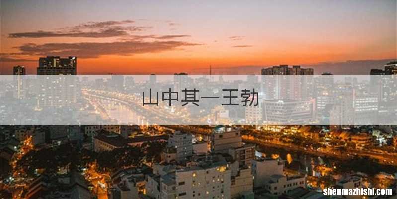 山中其一王勃