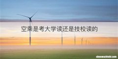 空乘是考大学读还是技校读的