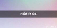 阿森纳换教练