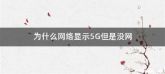 为什么网络显示5G但是没网