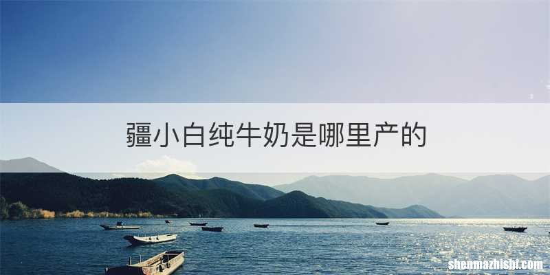 疆小白纯牛奶是哪里产的