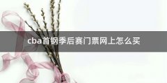 cba首钢季后赛门票网上怎么买