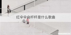 红伞伞白杆杆是什么歌曲