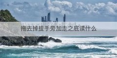 拖去掉提手旁加走之底读什么
