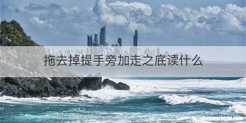 拖去掉提手旁加走之底读什么