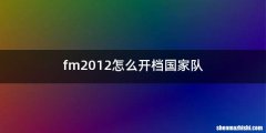 fm2012怎么开档国家队