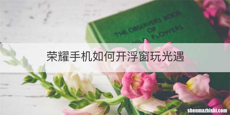 荣耀手机如何开浮窗玩光遇