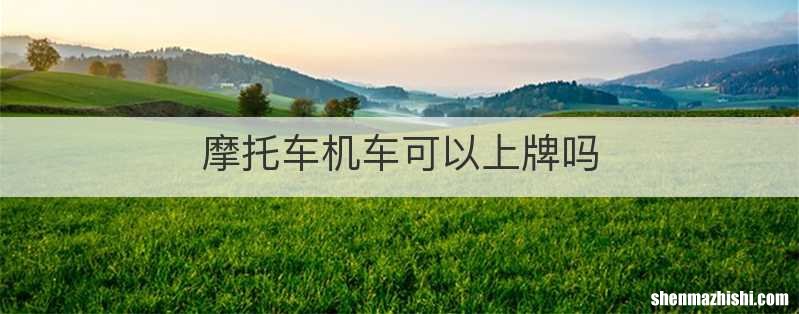 摩托车机车可以上牌吗