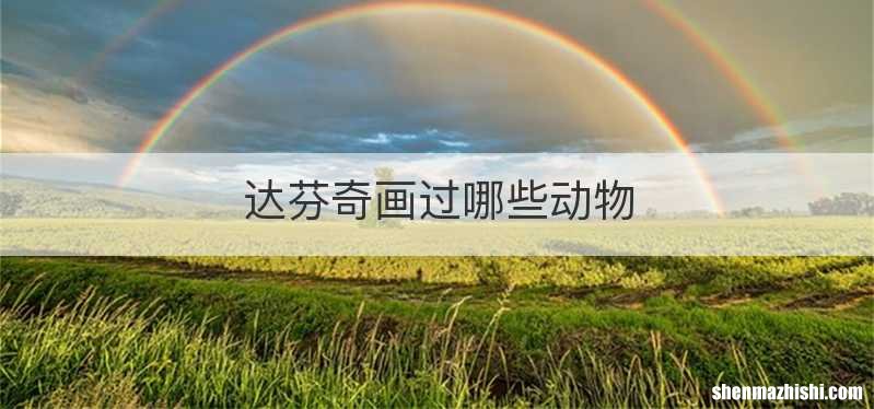 达芬奇画过哪些动物