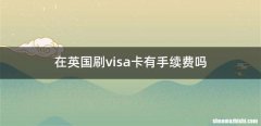 在英国刷visa卡有手续费吗