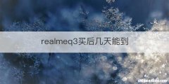 realmeq3买后几天能到