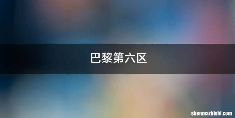 巴黎第六区