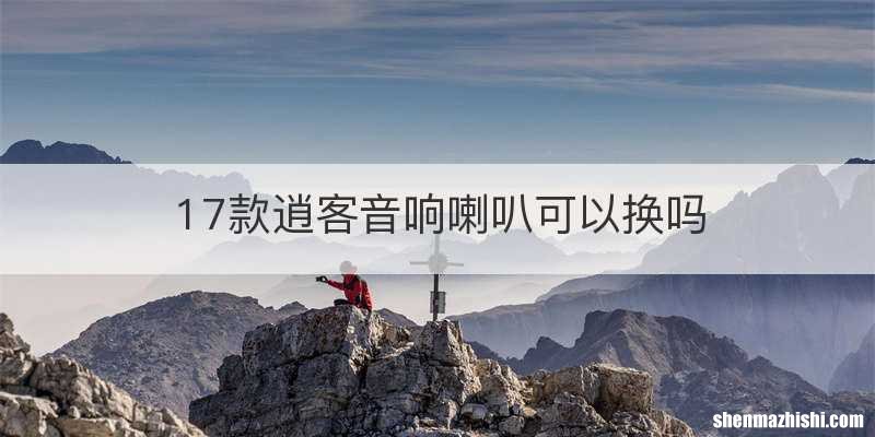 17款逍客音响喇叭可以换吗