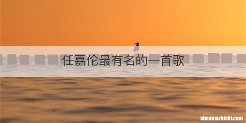 任嘉伦最有名的一首歌