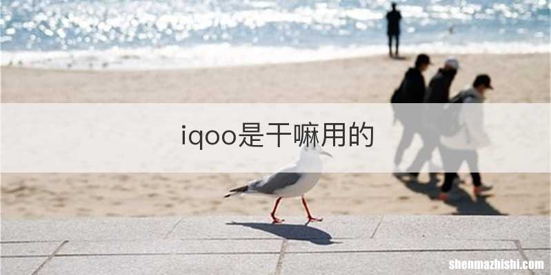 iqoo是干嘛用的