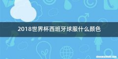 2018世界杯西班牙球服什么颜色