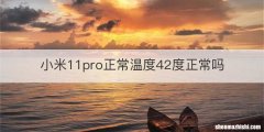 小米11pro正常温度42度正常吗