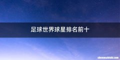 足球世界球星排名前十