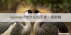 iqooneo5为什么打王者一直断触