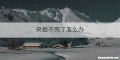 夹板不亮了怎么办