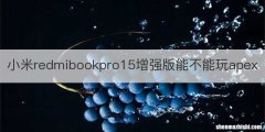 小米redmibookpro15增强版能不能玩apex