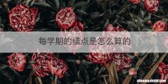 每学期的绩点是怎么算的