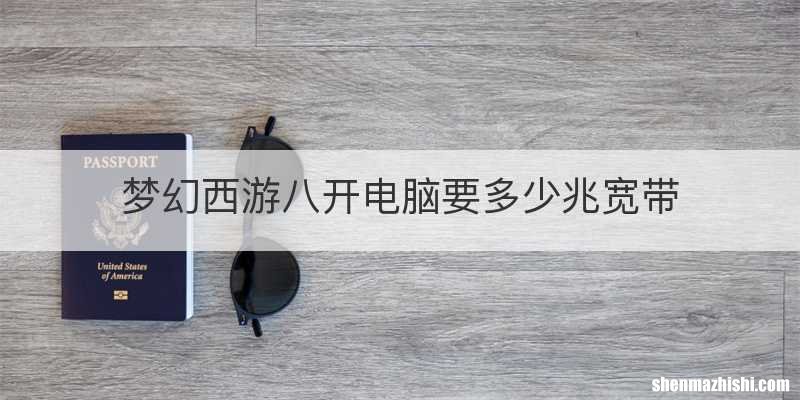 梦幻西游八开电脑要多少兆宽带