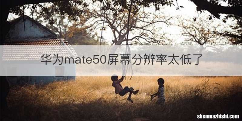 华为mate50屏幕分辨率太低了