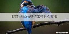 铭瑄b660m终结者带什么显卡