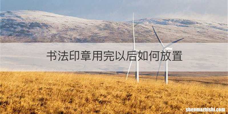 书法印章用完以后如何放置