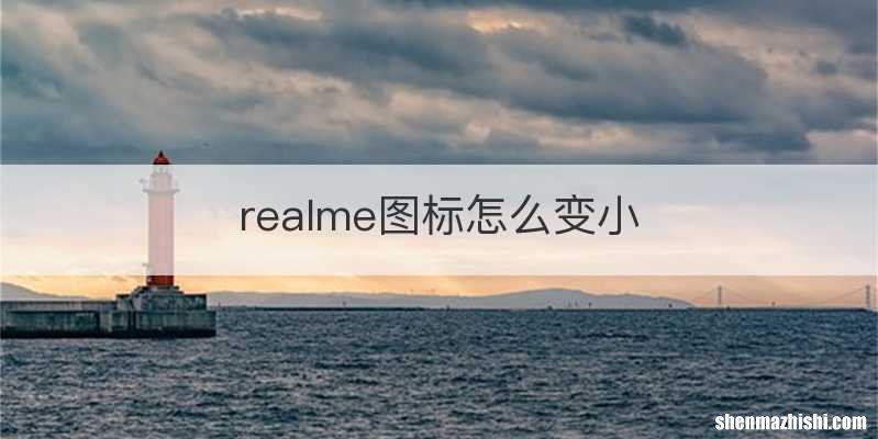 realme图标怎么变小