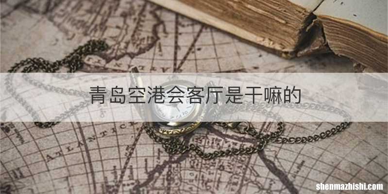 青岛空港会客厅是干嘛的
