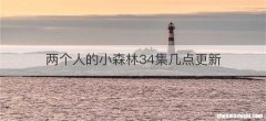 两个人的小森林34集几点更新