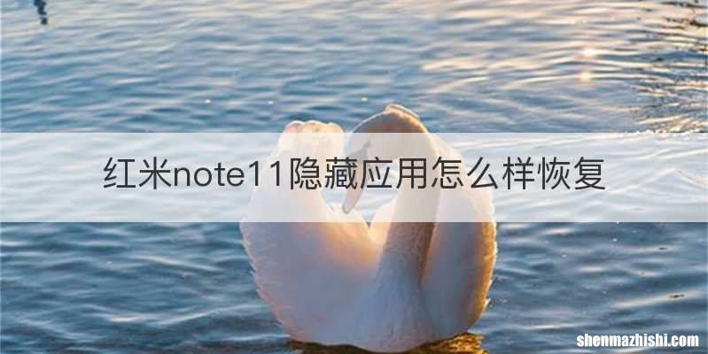 红米note11隐藏应用怎么样恢复