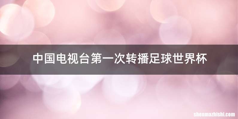 中国电视台第一次转播足球世界杯