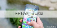 充电宝的两个插头区别