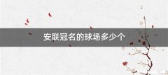安联冠名的球场多少个