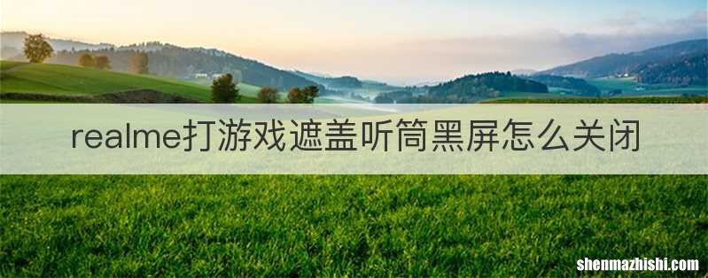 realme打游戏遮盖听筒黑屏怎么关闭