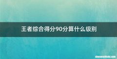 王者综合得分90分算什么级别