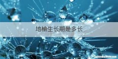 地榆生长期是多长