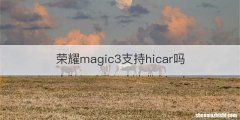 荣耀magic3支持hicar吗