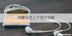 鸿蒙30怎么升级正式版