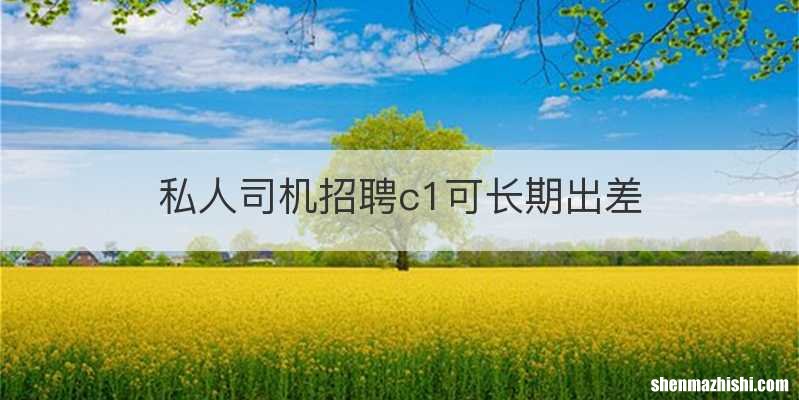 私人司机招聘c1可长期出差